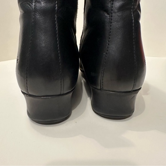 Täōs Elite Women's Leather Ankle Boots Wedge Side Zip size 9-9.5  40 - Picture 5 of 12